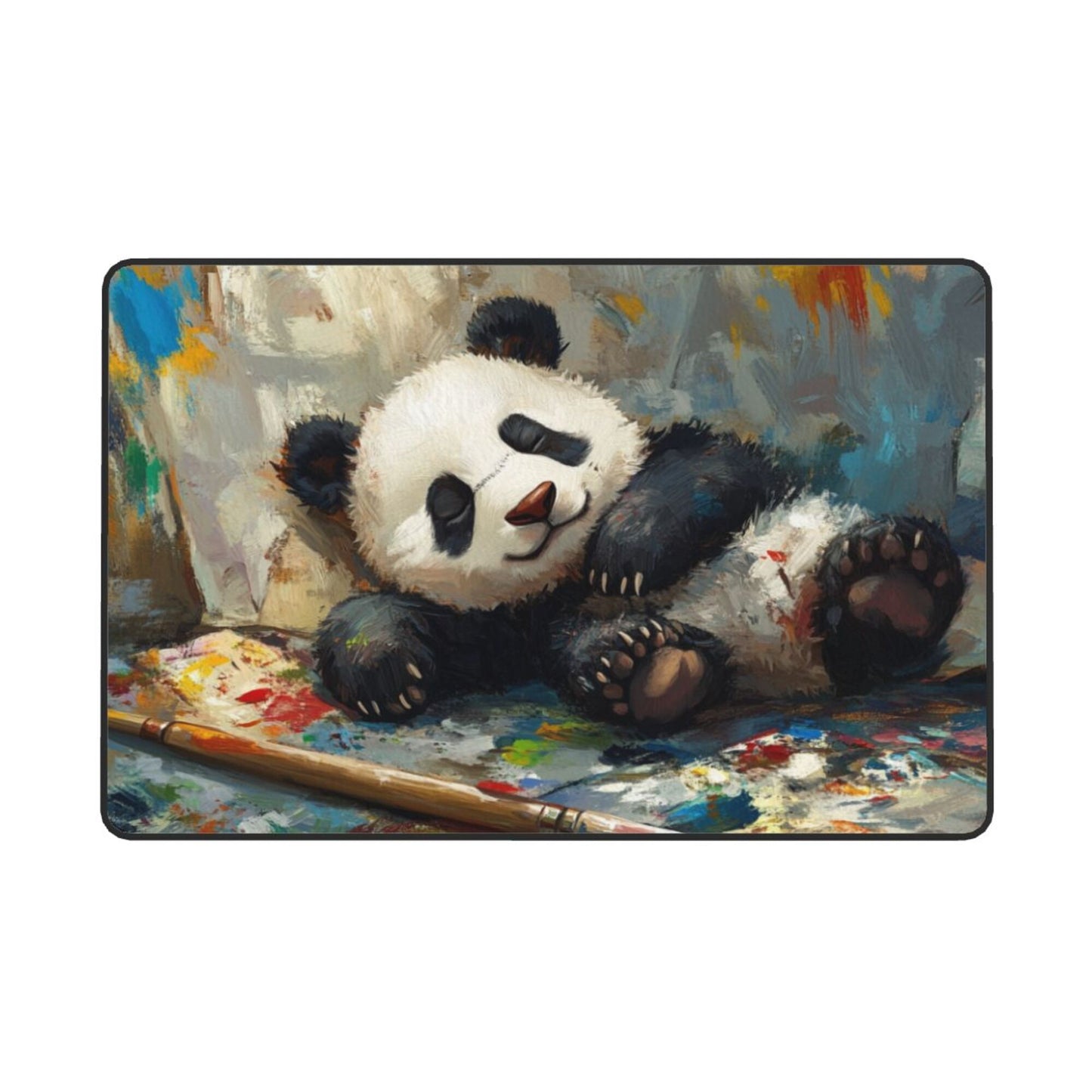 Adorable Sleeping Panda Rug | 59x39in Soft Flannel Non-Slip Carpet for Kids Room, Living Room, Study Area
