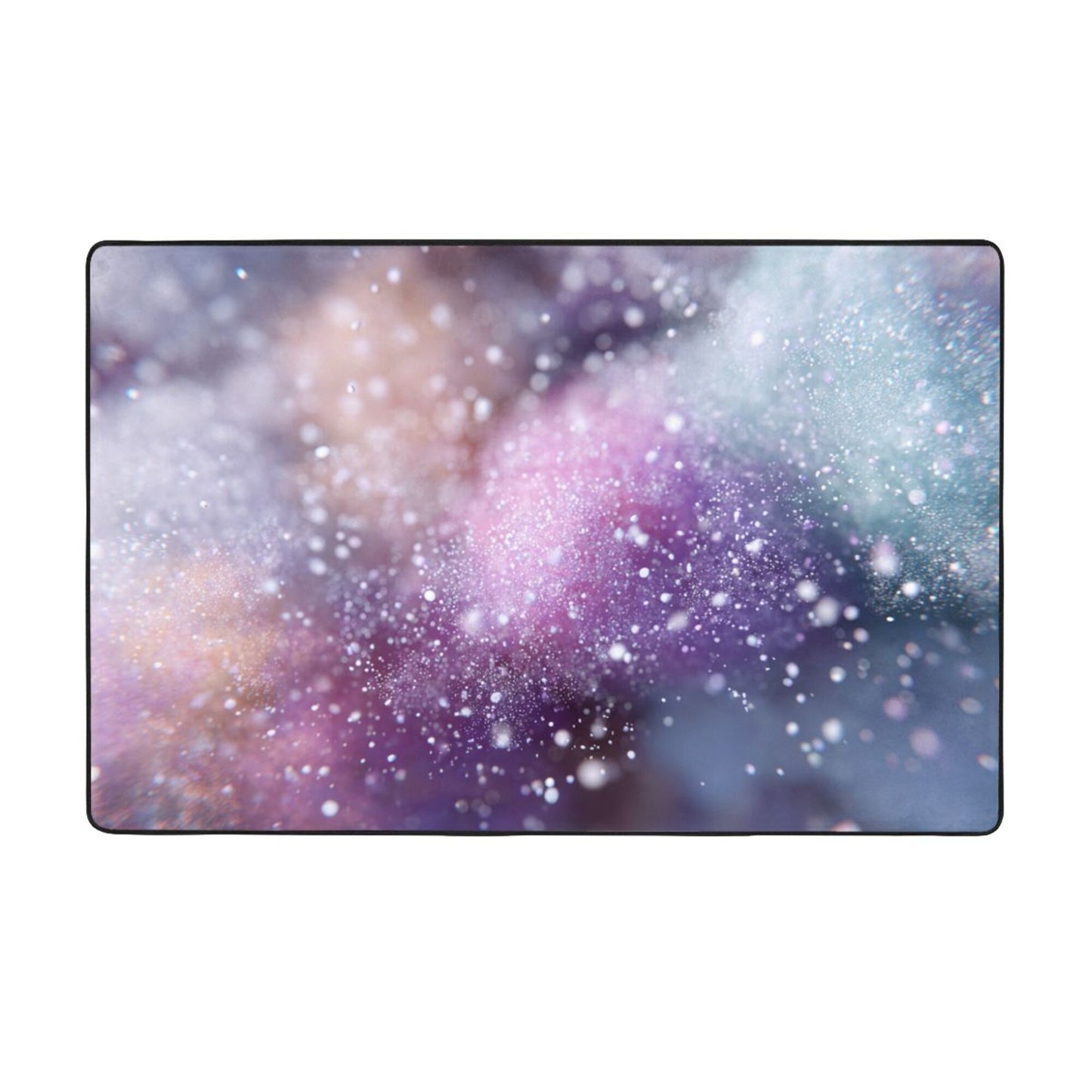 Dreamy Galaxy-Themed Rug | 59x39in Flannel Non-Slip Carpet with Nebula-Inspired Soft Gradient Design