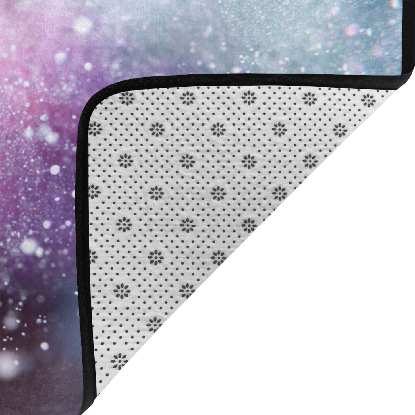 Dreamy Galaxy-Themed Rug | 59x39in Flannel Non-Slip Carpet with Nebula-Inspired Soft Gradient Design
