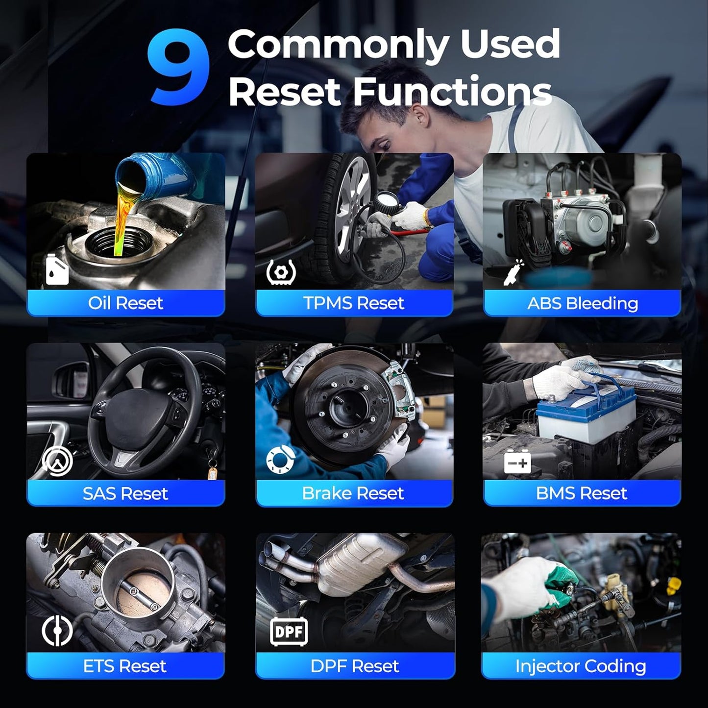 💥Limited Time 40% Off💥 Car Scanner - with 9 Reset Services