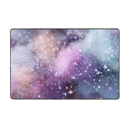 Dreamy Galaxy-Themed Rug | 59x39in Flannel Non-Slip Carpet with Nebula-Inspired Soft Gradient Design