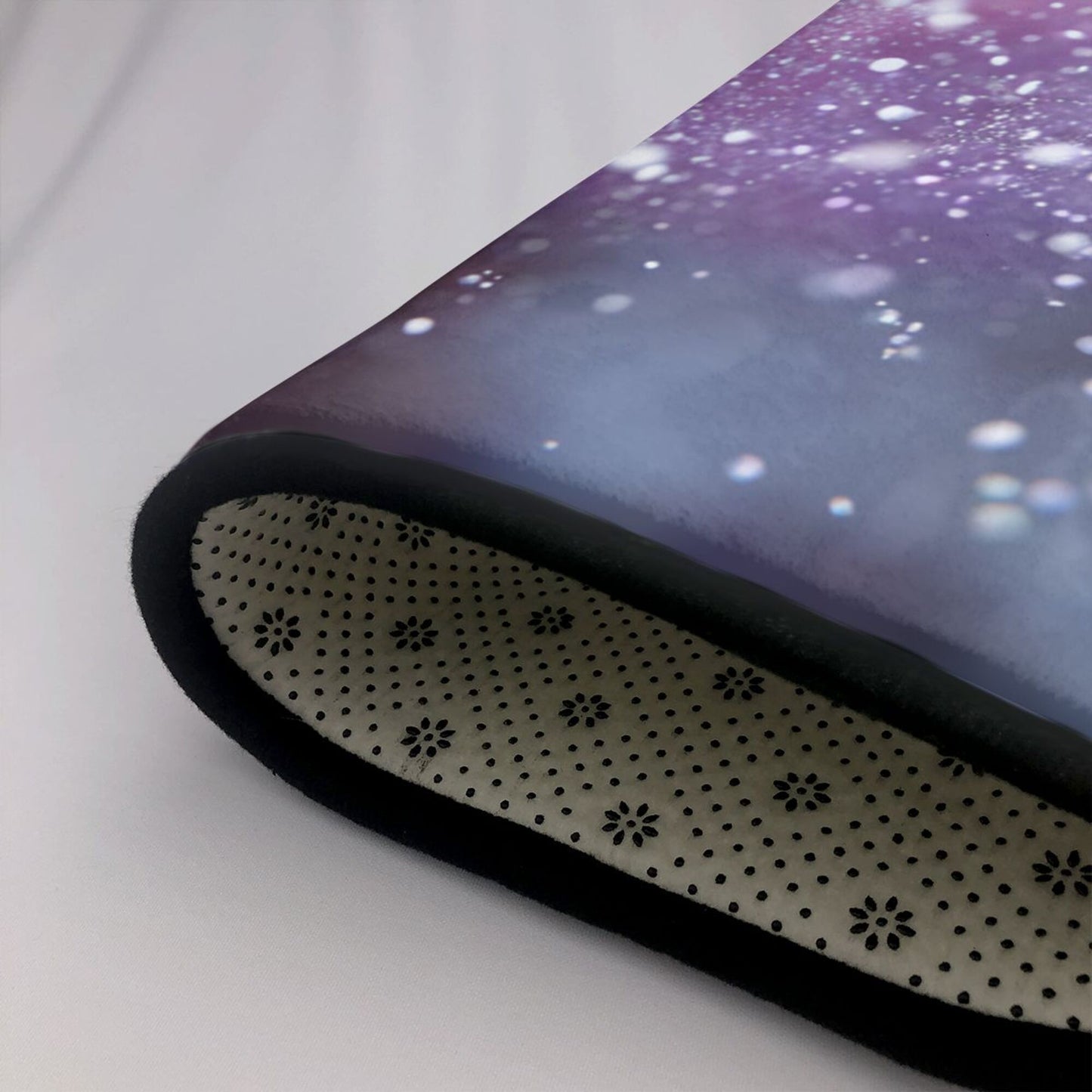 Dreamy Galaxy-Themed Rug | 59x39in Flannel Non-Slip Carpet with Nebula-Inspired Soft Gradient Design
